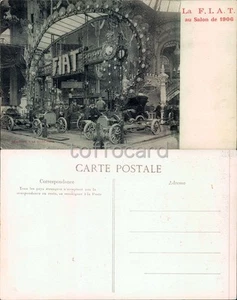 PUBBLICITA' AUTOMOBILE FIAT FRANCIA ESPOSIZONE 1906--C94-25 - Picture 1 of 1