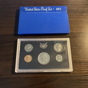 1971 U.S PROOF SET(5 coins) sealed in original US MINT PACKAGING - Picture 1 of 2