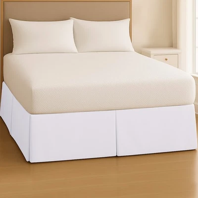 16" Drop Bed Skirt All Sizes Solid Premium Hotel Quality Bed Skirts Wrinkle Free - Image 1 of 4