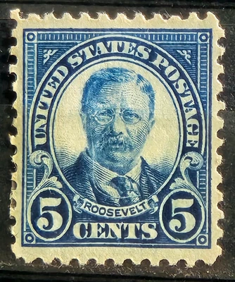US Stamp Sc 557, 5c Roovevelt, MH F/VF CV$16.00 (507925) - Image 1 of 2