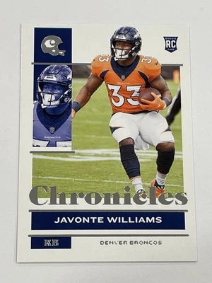 2021 Panini Chronicles Football #31 - Javonte Williams RC - Denver Broncos - Image 1 of 2