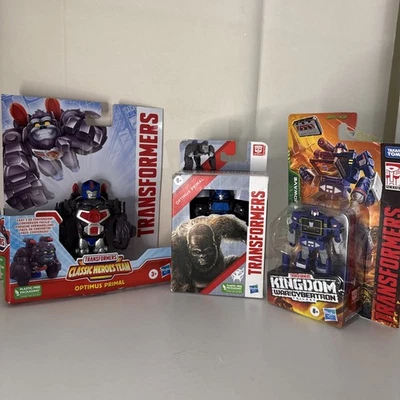 Transformers Optimus Primal x2 and Shockwave. Boxes not in NEW condition  - Image 1 of 4