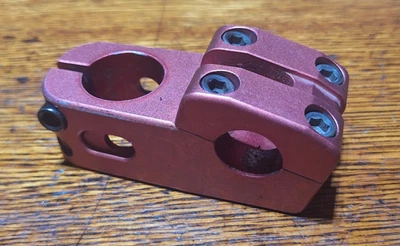 Vintage Red Shadow Conspiracy Bmx Bike Stem 1 1/8 Threadless Top Load (S&M) - Image 1 of 4