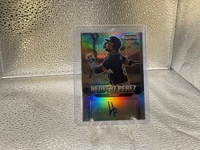 2022 Panini Prizm Draft Picks Hedbert Perez Silver Prizm Rookie Autograph  - Image 1 of 4