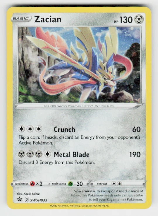 SWSH: Sword & Shield Promo Cards #SWSH033 Zacian - Image 1 of 2
