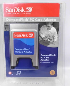Sandisk Compact Flash PC Card Adapter PCMCIA Reader SDAD-38-A10 New Open Package - Afbeelding 1 van 3