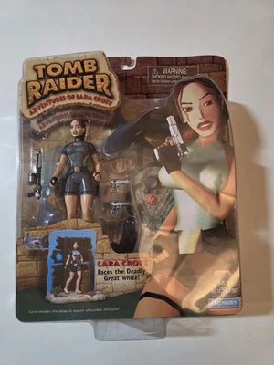 Figura de moto de asalto de asalto Lara Croft 1999 Tomb Raider Playmates de colección Foto 1 de 4