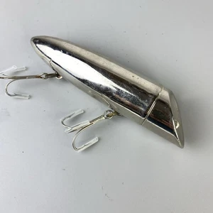 Vintage The Alaskan Plug Alaska Tackle Chrome 5.5” Fishing Lure Pre-Luhr Jensen - Picture 1 of 9