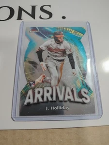 JACKSON Holiday 2024 TOPPS FINEST ARRIVALS ROOKIE DIE CUT REFRACTOR RC A-25 - Picture 1 of 2