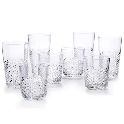 Vasos de plástico Diamond sin BPA, 24 oz/14 oz, paquete de 8 (claro) Foto 1 de 4