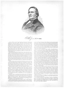 GENERAL WILLIAM R JUDSON,OTSEGO,NY.1879 11.7" x 8.3" PROMINENT BIOGRAPHY SKETCH - Picture 1 of 1