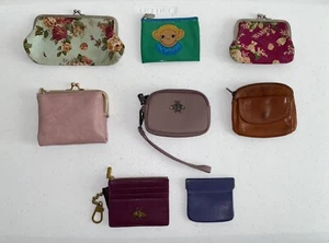 Women's Small Wallets/Coin Purse Various Colors and Patterns (Lot of 8) - Picture 1 of 9