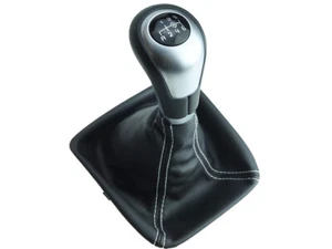 Schaltknauf Schaltsack 6 Gang pa.f Mercedes A B Klasse W176 W246 Naht Weiß Weiss - Imagen 1 de 6