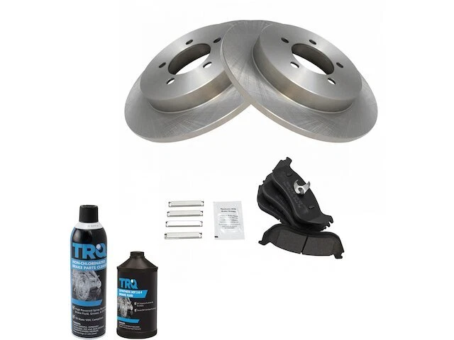 TRQ 91PQ45Z Rear Brake Pad and Rotor Kit Fits 2002-2005 Mercury Mountaineer - Image 1 of 1