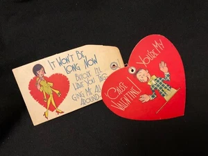 Vintage Flapper Tag Novelty Valentine Card c. 1920s - Picture 1 of 6