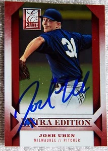 Milwaukee Brewers Josh Uhen signierte 2013 Elite Extra Edition Autogrammkarte - Bild 1 von 1