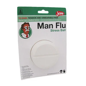 Estrés Bola Bluw Novedad Hombre Gripe Pastilla en Forma Oficina Broma Idea Funny - Imagen 1 de 1