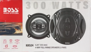 Altavoces coaxiales estéreo BOSS NX524 5,25" 300 W 4 vías de audio para automóvil negros 4 ohmios - Imagen 1 de 5