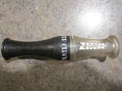 Zink Calls POWER CLUCKER black & smoke 5 3/8" Goose Call EUC - Image 1 of 4