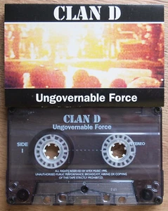 CLAN D - UNGOVERNABLE FORCE - RARE 1995 UK SELF RELEASED CASSETTE THRASH HARCORE - Picture 1 of 3