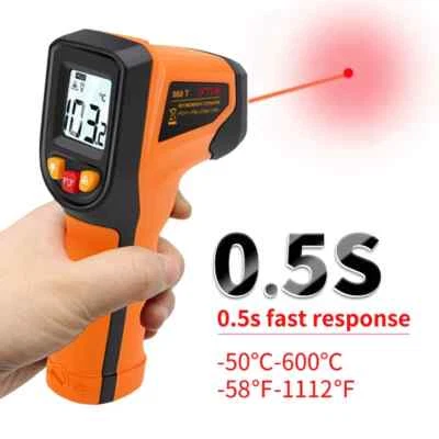 Digital Infrared Thermometer Laser termometro Pyrometer Gun Non-Contact Laser - Bild 1 von 4