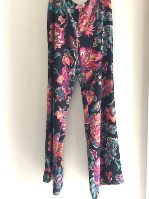 Lauren Ralph Lauren NEW  WIDE paisley floral print trousers pants slacks  8 - Image 1 of 3