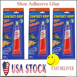 (3) Bester Kleber Kleber zum Fixieren von Schuhen und Reparieren von Leder Vinyl Gummi Kork Canvas - Bild 1 von 5