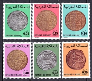MOROCCO #361-366 MNH VARIOUS ANCIENT MOROCCAN COINS - Picture 1 of 1