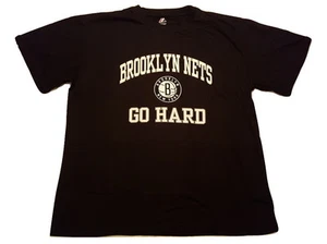 Majestic Brooklyn Nets Logo T-shirt Big and Tall Tee 2XL Shirt NBA Apparel - Picture 1 of 1