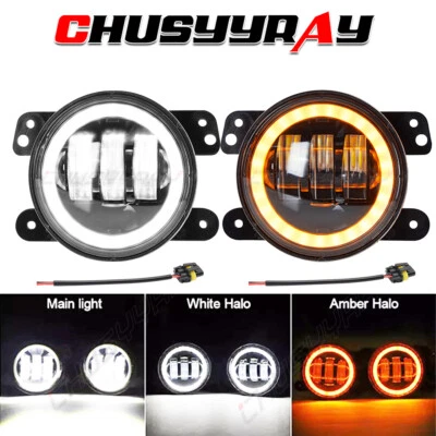 Luces antiniebla LED redondas de 4 pulgadas para Chrysler PT Cruiser 2006-2010 Foto 1 de 4
