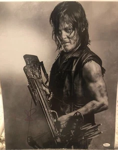 Norman Reedus Signed Walking Dead 16x20 JSA - Picture 1 of 2