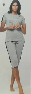 PIGIAMA MANICA CORTA DONNA SPORTIVO  misura S - M - L - XL - XXL - Picture 1 of 11