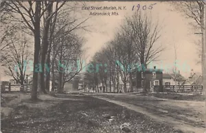 Moriah NY - EAST STREET HOUSES - Postcard Essex County nr Port Henry - Picture 1 of 2
