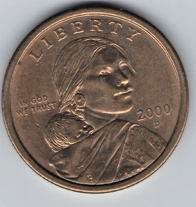 2000 P ~SACAGAWEA~ DOLLAR RARE, in about uncirculated condition - Picture 1 of 2