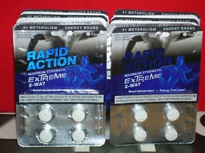 RAPID ACTION EXTREME 2-WAY-ENERGIZE-XXXSTRONG!-32 CT, 8-4 CT. PACKS-WE SHIP FAST - Picture 1 of 2