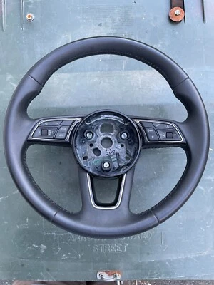 Audi A1 A3 Multifunction Leather Steering Wheel From: 2017 A3 - Image 1 of 4