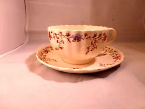 VINTAGE NEUE SCHÖNE COPELAND SPODE PORZELLAN TASSE UND UNTERTASSE - WEIDENMUSTER DALE - Bild 1 von 7