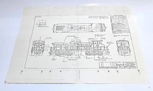 1975 CHICAGO MILWAUKEE & ST. PAUL TRENO DIESEL MOTORE STYLING & PAUL DIAGRAMMA DI PITTURA - Foto 1 di 6