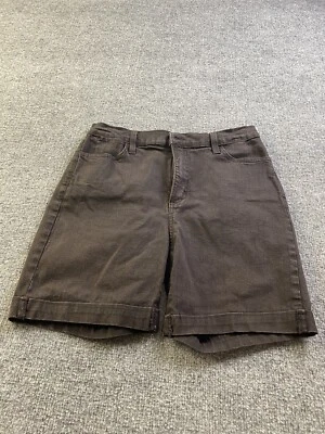 NYDJ Not Your Daughters Jeans Women's 8 Black Jean Shorts Made In USA - Image 1 of 4