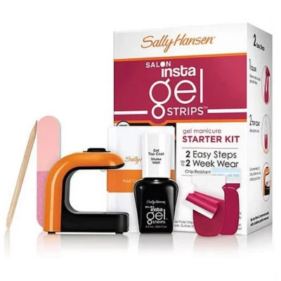 Sally Hansen Insta Tiras de Gel Gel Gel Manicura Kit de Inicio #40297 Vino No Foto 1 de 2
