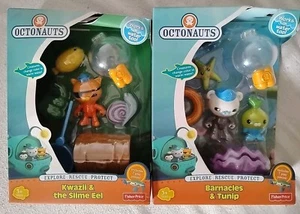 Octonauts Barnacles & Tunip Kwazii & the Slime Eel LOT Fisher Price 2014 - Picture 1 of 13