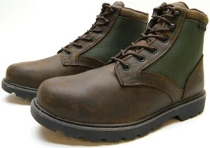 MENS Wolverine W30190 Field Work Boots GREEN BROWN Waterproof Soft Toe SZ 12 M - Picture 1 of 8