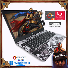 Cheap Gaming Laptop Fast RYZEN 5 20GB RAM 256GB SSD 14" FHD Win11 Vega 8 GPU PC