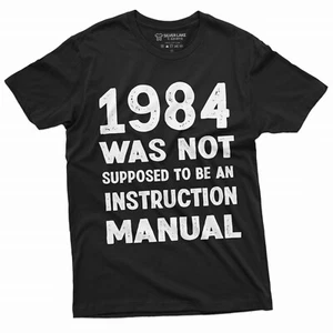 George Orwell 1984 Shirt Literary T Shirt Orwell Government Tee Book Lover Shirt - Picture 1 of 5