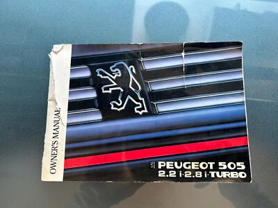 Peugeot 505 2.2 i-2.8 i-Turbo Manual del propietario Modelo 1989 Sedán, SW8 y SW Foto 1 de 4