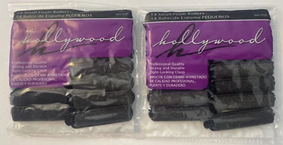 (2 Pacotes) Rolos de Espuma Pequenos Hollywood, Preto Pequeno e Confortável, 28 no Total! - Imagem 1 de 2