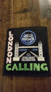 2016 STAR WARS CELEBRATION EUROPE JEDI NEWS LONDON CALLING PATCH BRIDGE SHOWN  - Picture 1 of 1
