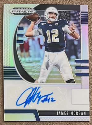 James Morgan 2020 Panini Prizm Draft Picks Silver Prizm Autograph Rookie #229 RC - Image 1 of 2