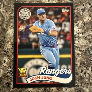 2024 Topps Series 1 Josh Jung Black #116/299 35th Anniversary Gold Cup Rangers - Picture 1 of 3