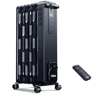 1500W Electric Radiator Heater with Remote & Manual Control Safe Heating, Indoor - Picture 1 of 7